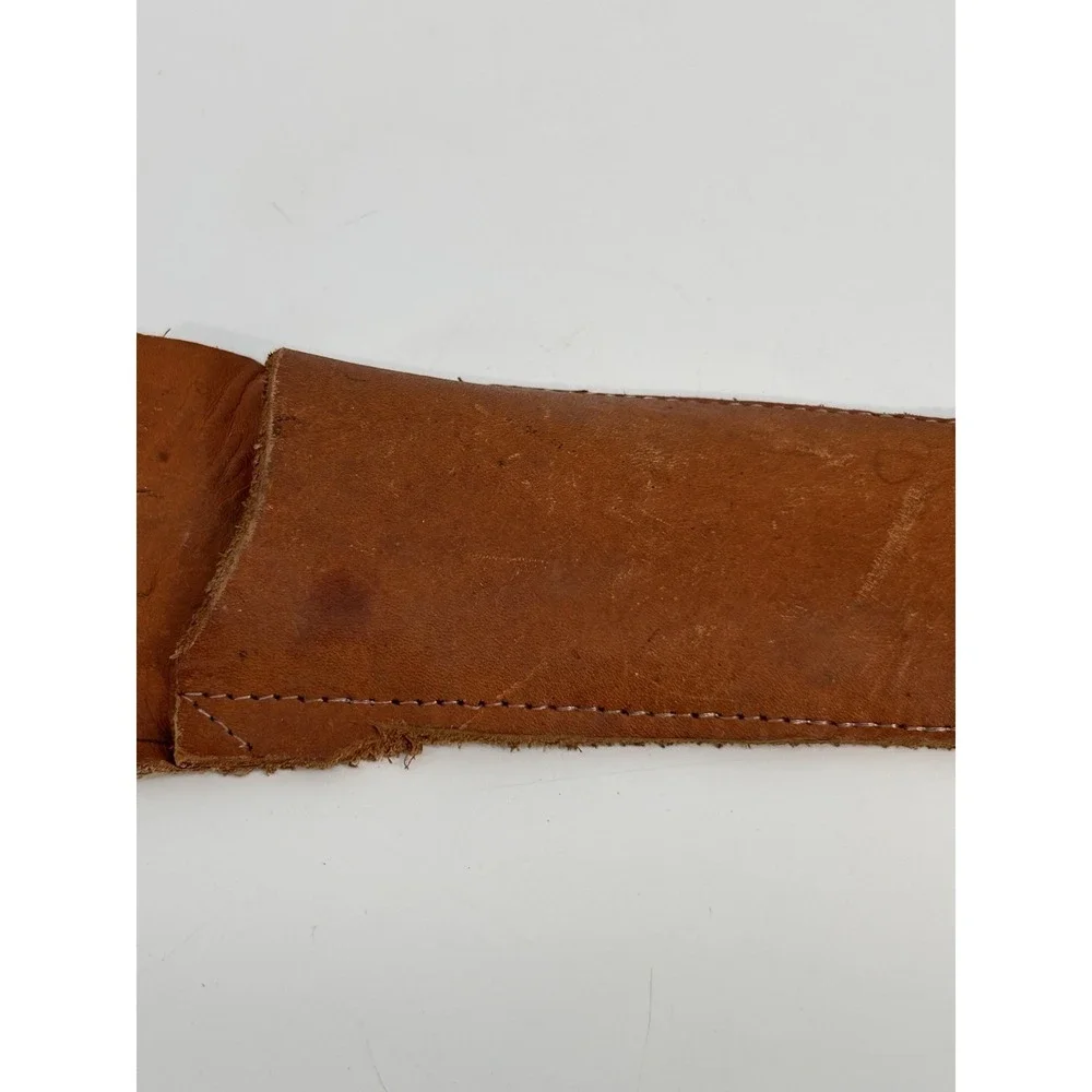 Vintage Handmade Leather‎ Knife Sheath W/ Belt Loop 11